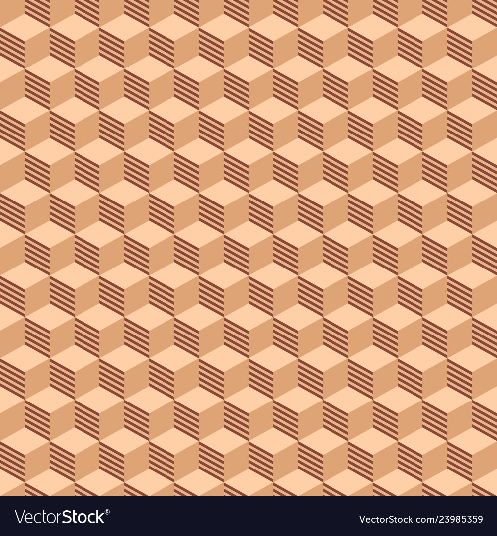 Abstract isometric cubes seamless pattern vector image Abstract isometric cubes seamless pattern