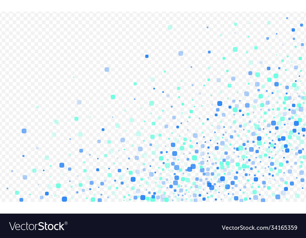 Blue particle effect transparent