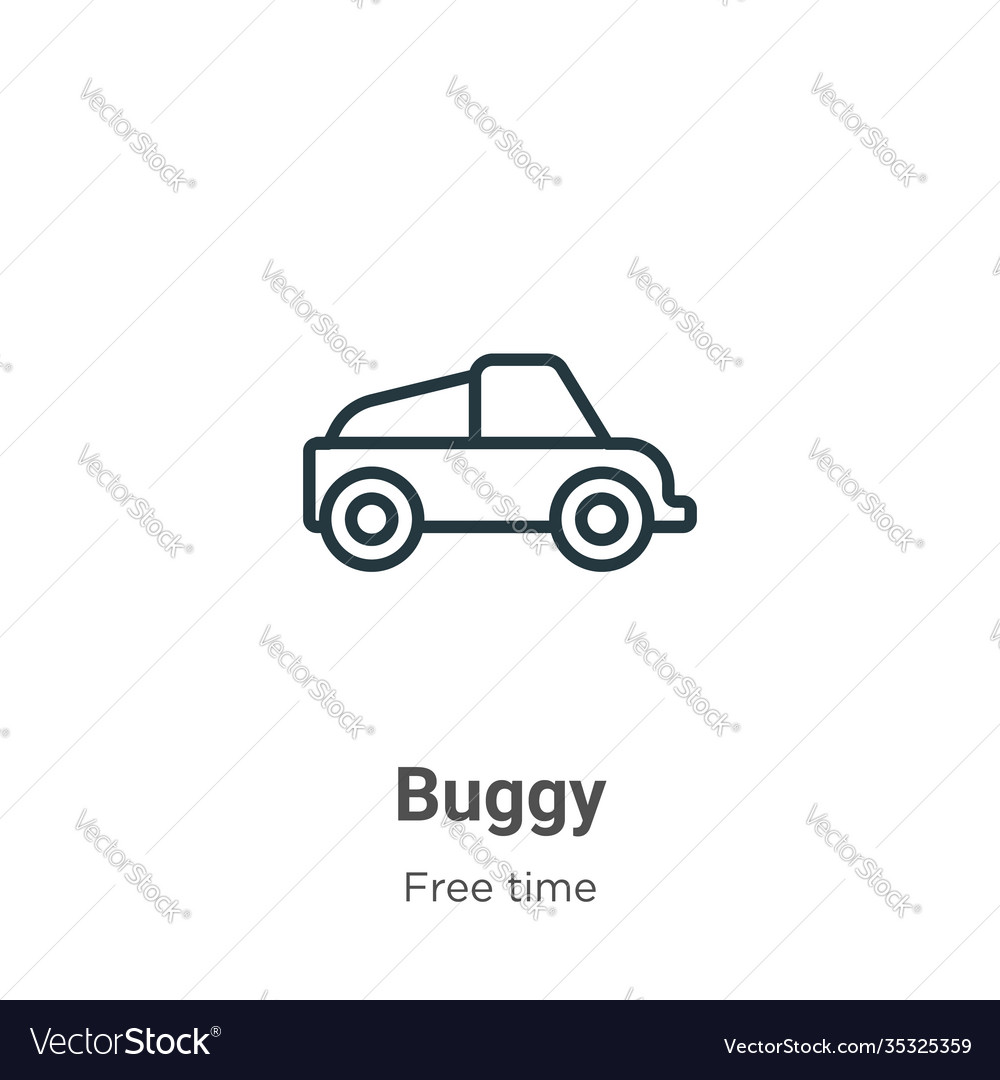 Buggy outline icon thin line black