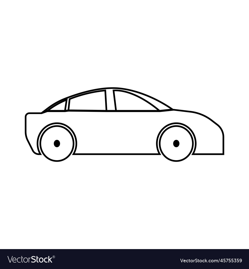 White car icon Royalty Free Vector Image - VectorStock