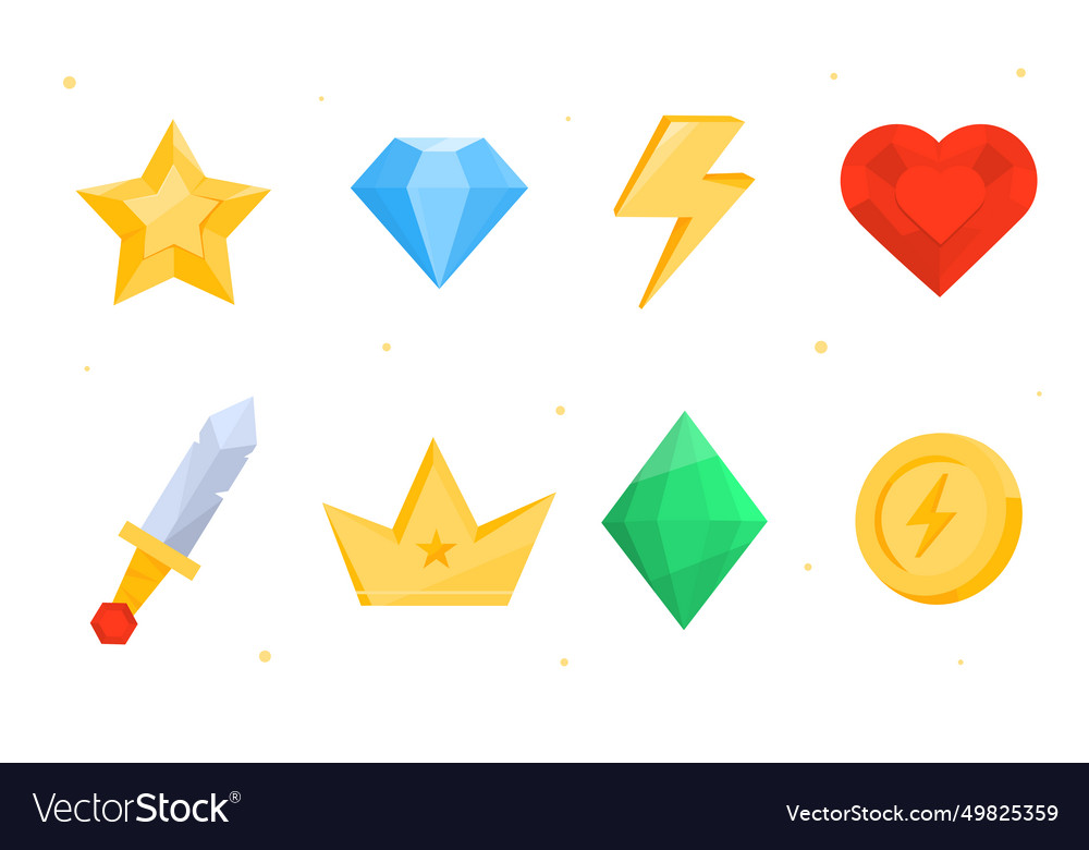 Game icons set Royalty Free Vector Image - VectorStock