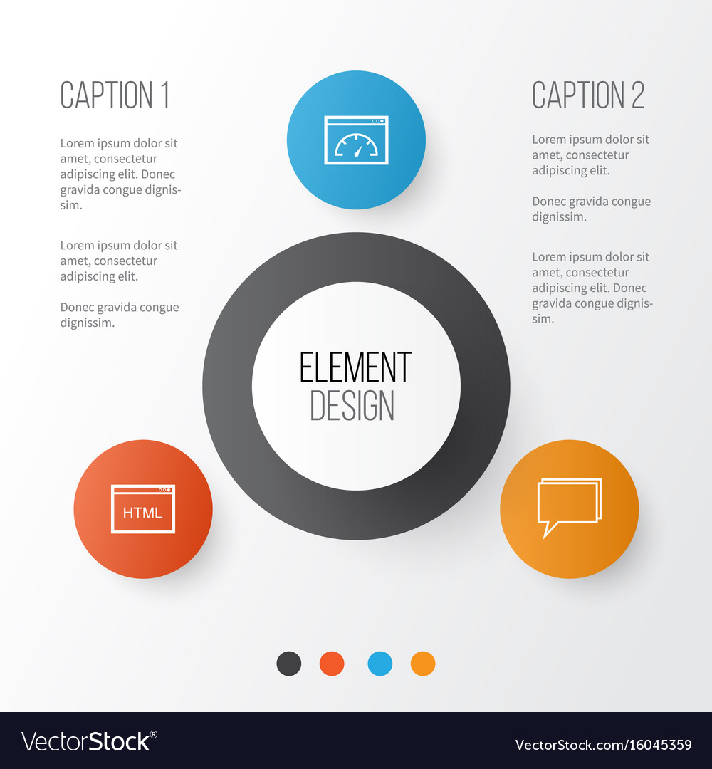 Marketing icons set collection of loading speed