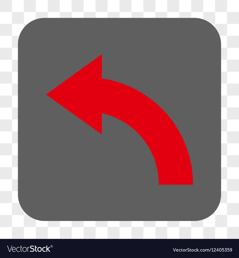 Rotate left rounded square button