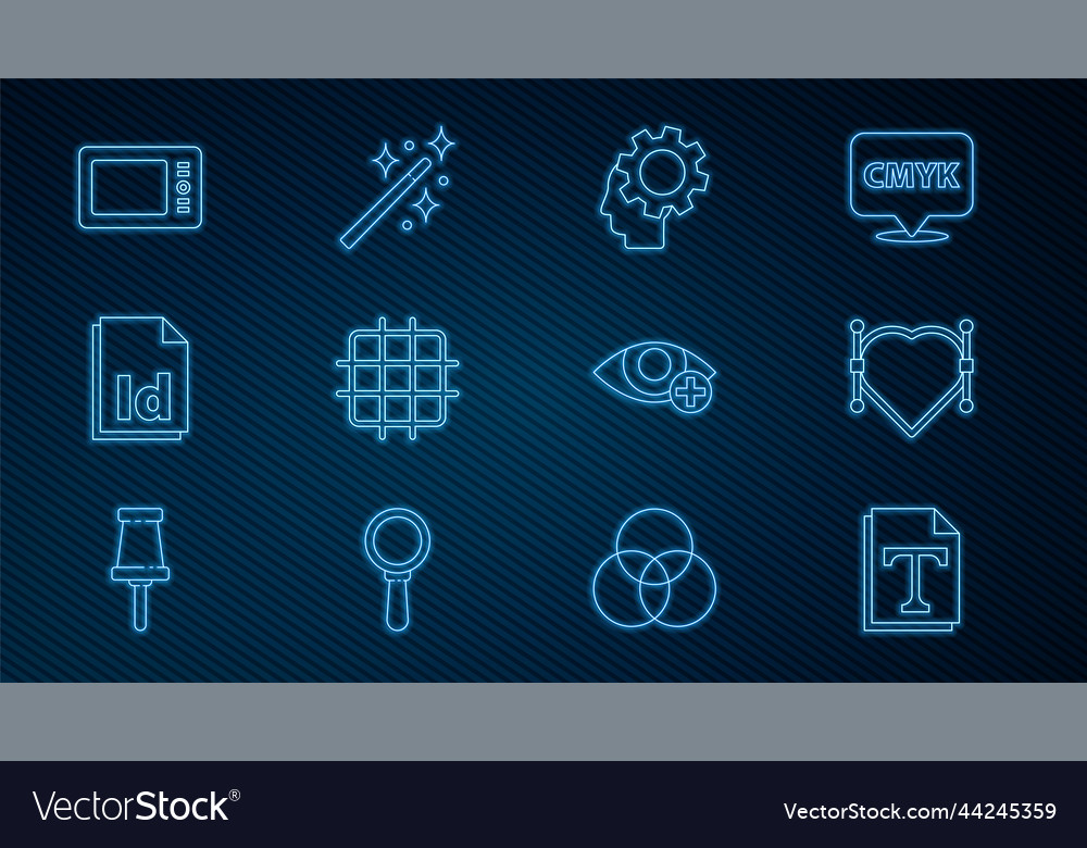 Set line text file document heart with bezier vector image Set line text file document heart with bezier