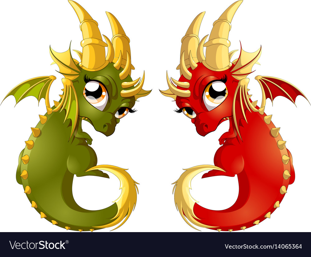 angry dragon cartoon royalty free vector image