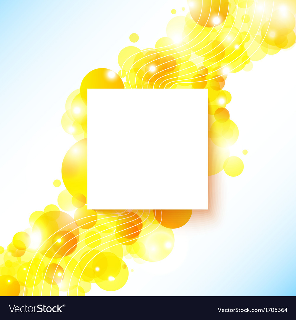 Bright and sunny poster with a place for your text