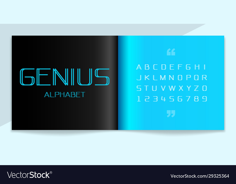 Modern Alphabet Lettering Set