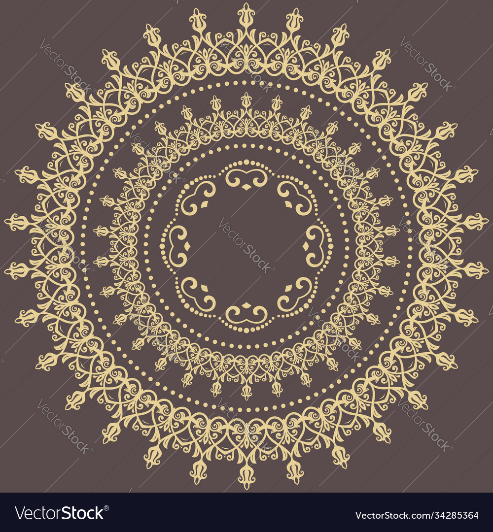 Oriental abstract pattern vector image Oriental abstract pattern