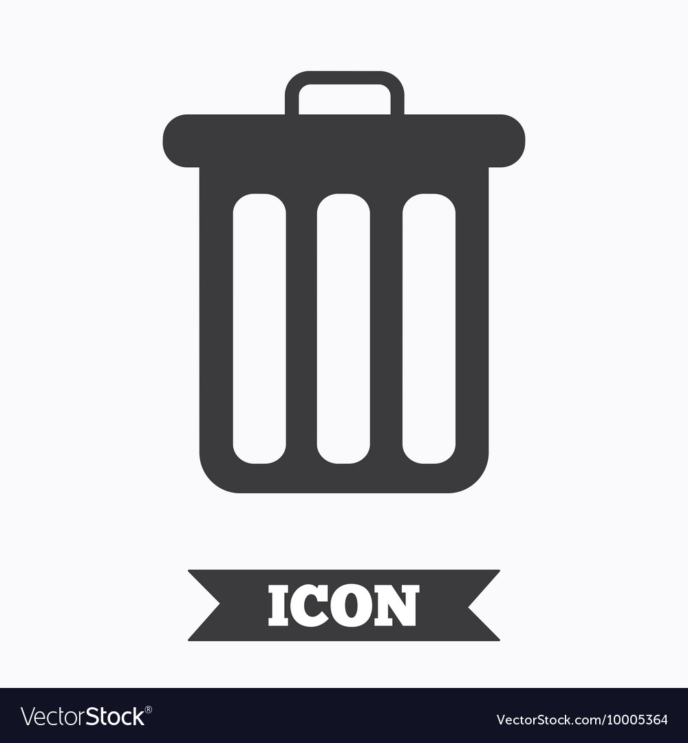 Recycle bin sign icon symbol