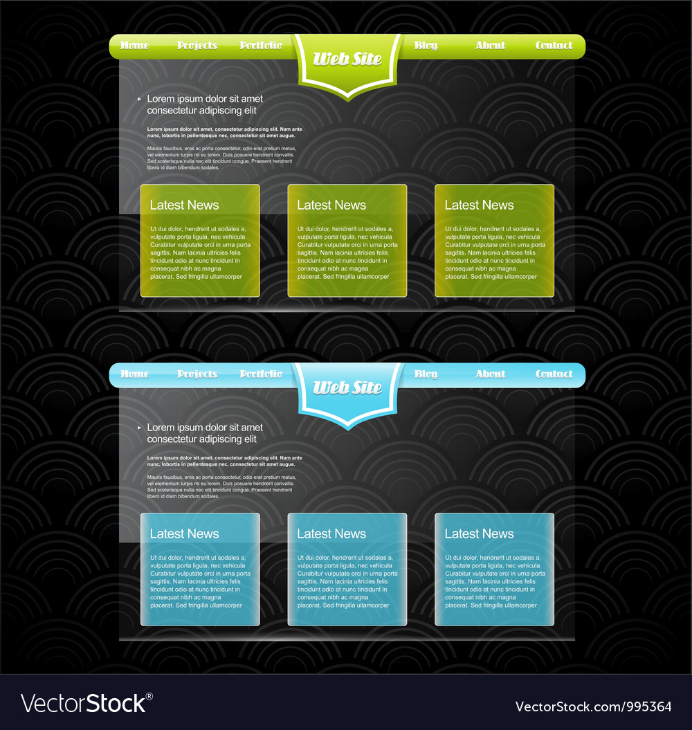 Two stylish website templates