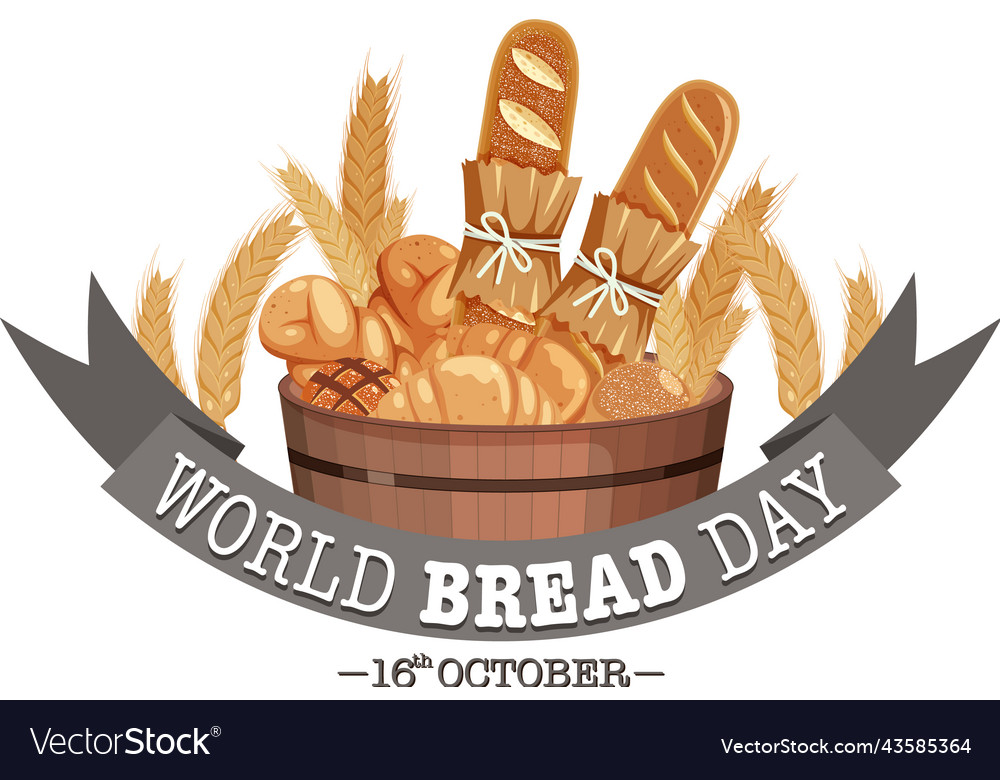 World bread day banner design