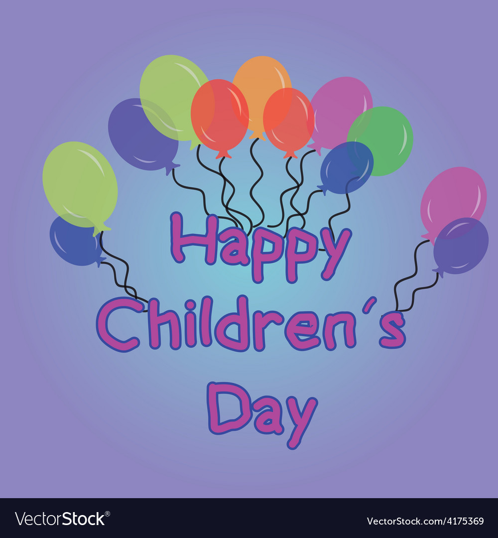 A group balloons on colored background with text