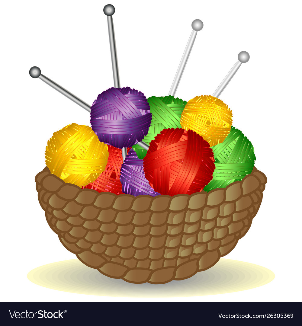 Basket from vine without a handle full vector image Basket from vine without a handle full