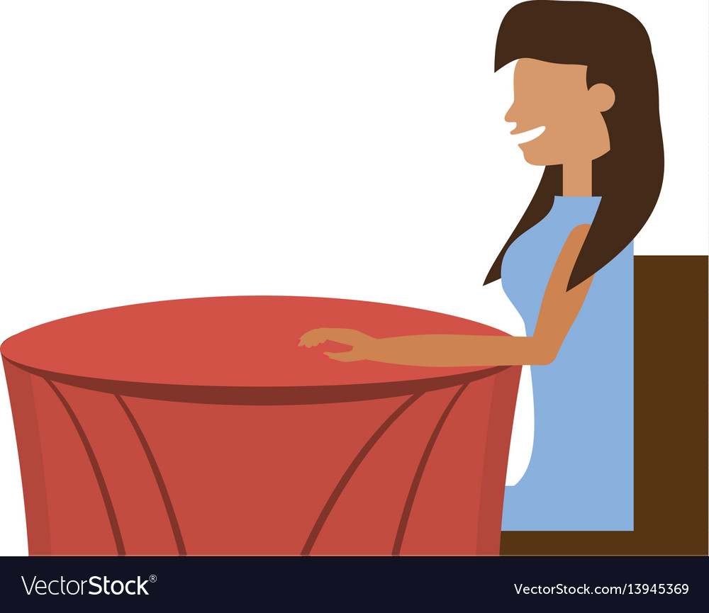 Cartoon woman sitting waiting Royalty Free Vector Image Cartoon woman sitting waiting Royalty Free Vector Image