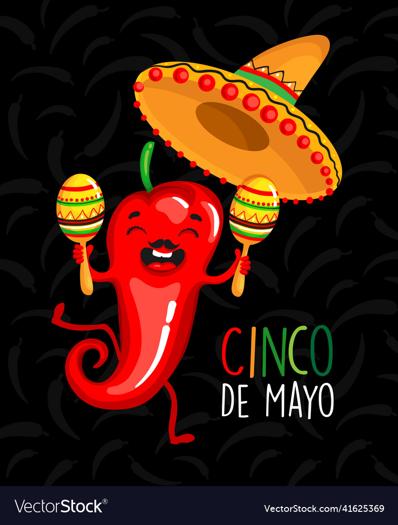 Cinco de mayo logo design with lettering