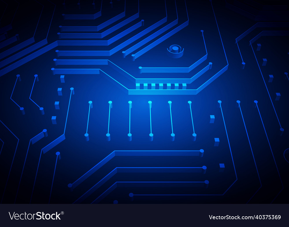 Circuit technology background with hi-tech digital vector image Circuit technology background with hi-tech digital