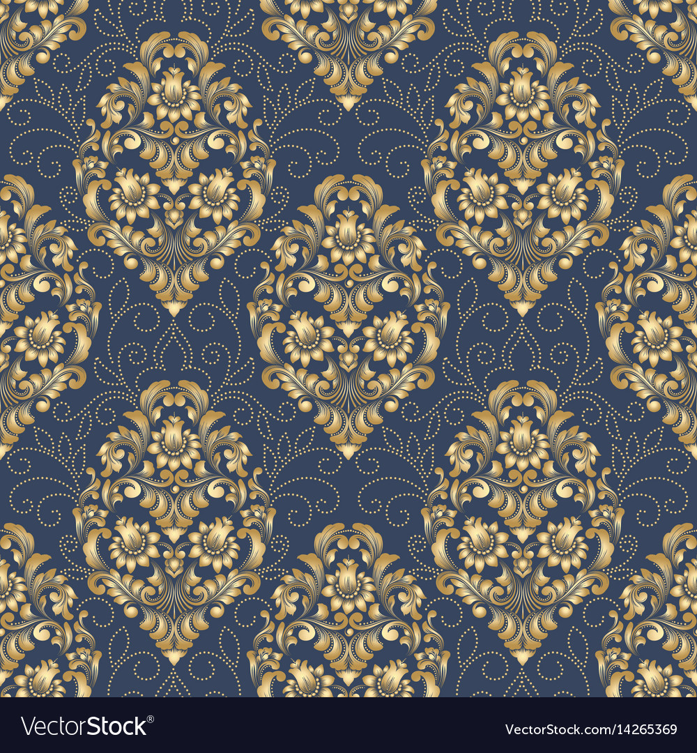 Damask seamless pattern background classical