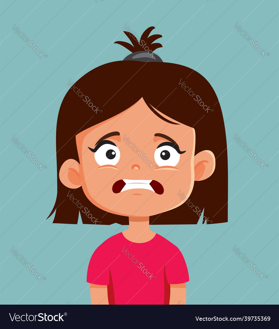 anxious girl clipart christmas