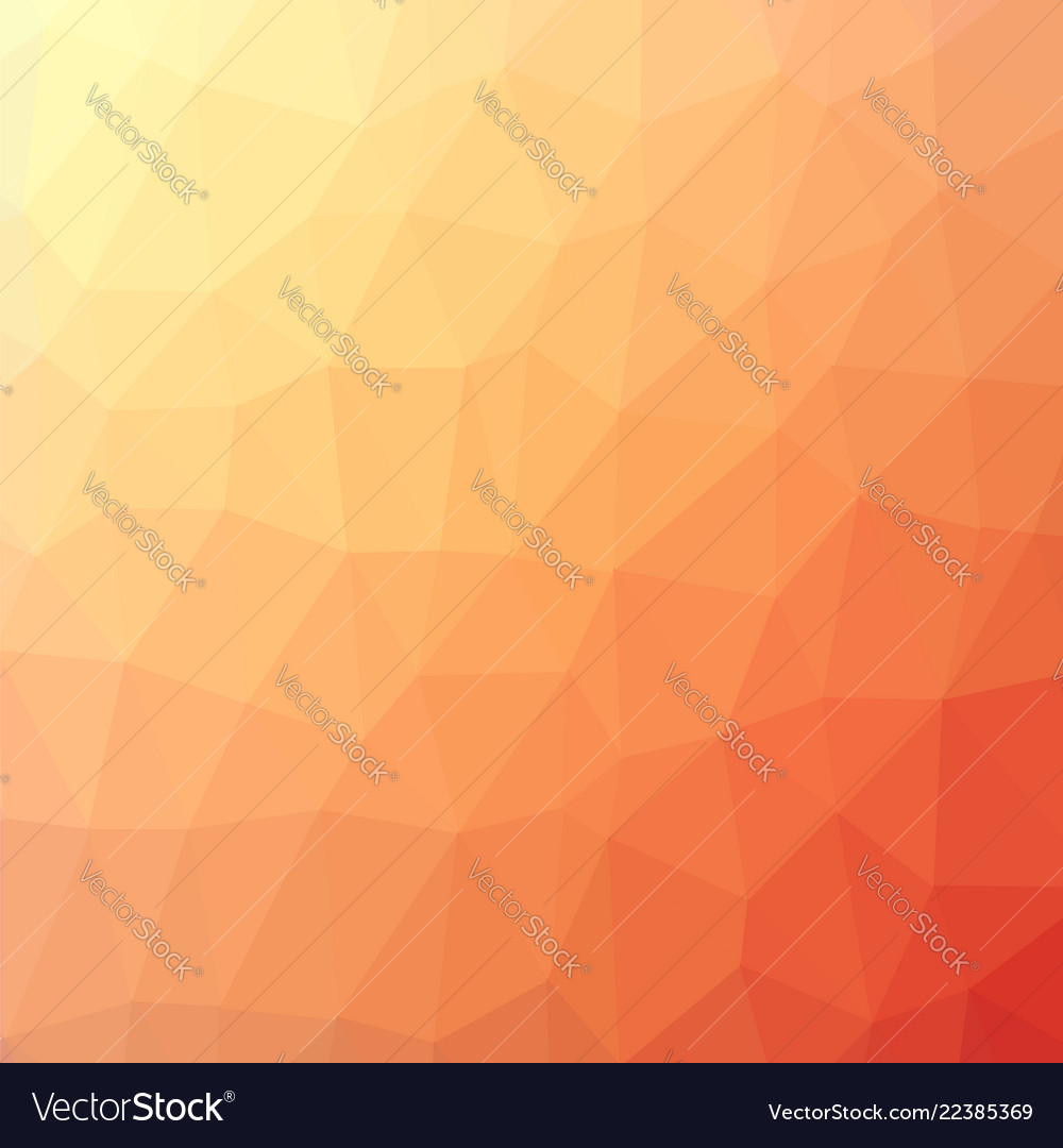 Orange polygonal background rumpled triangular
