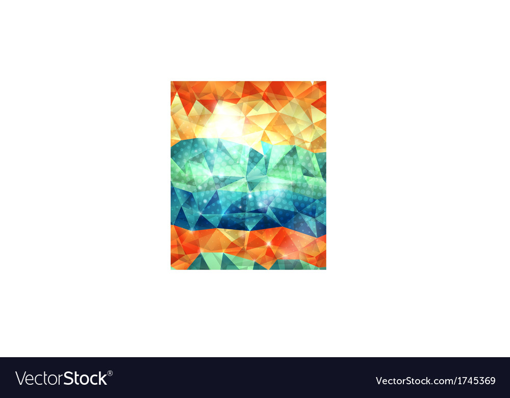 Shiny triangles geometric shape background