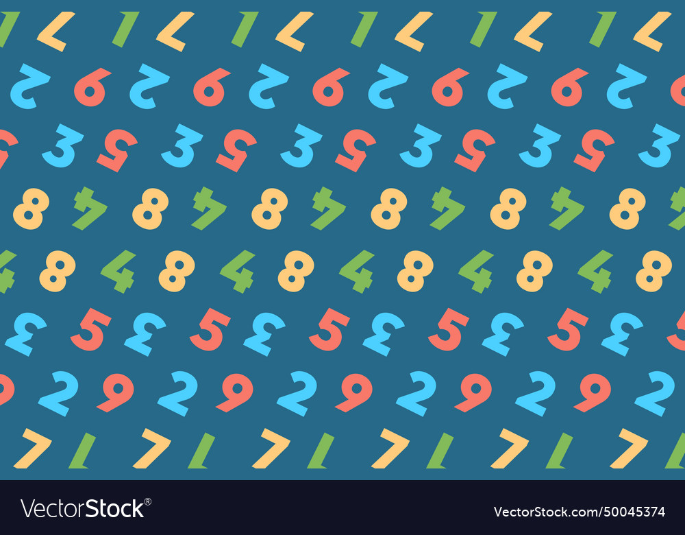 Blue colorful object pattern