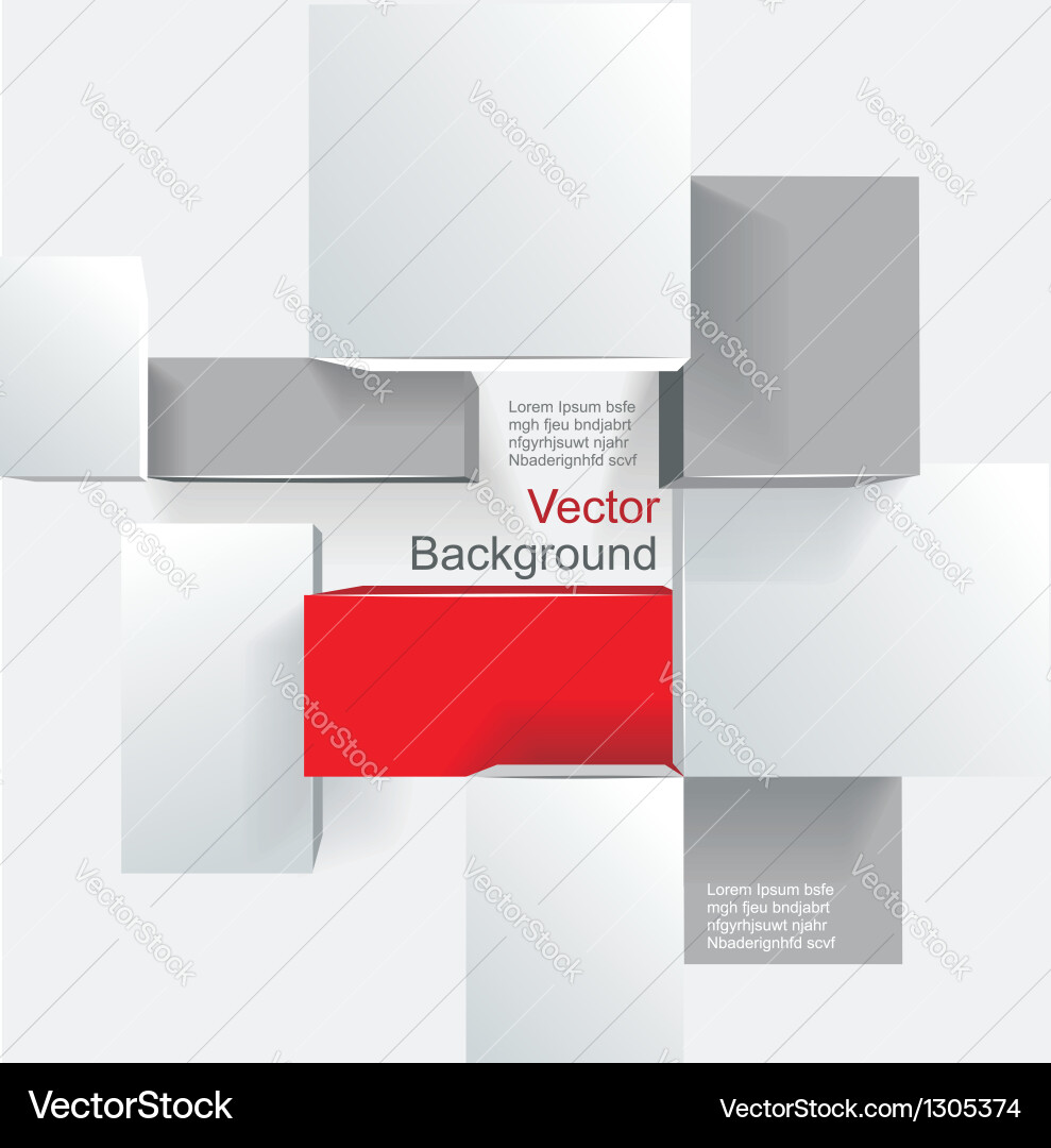 Colorful cubes Royalty Free Vector Image - VectorStock