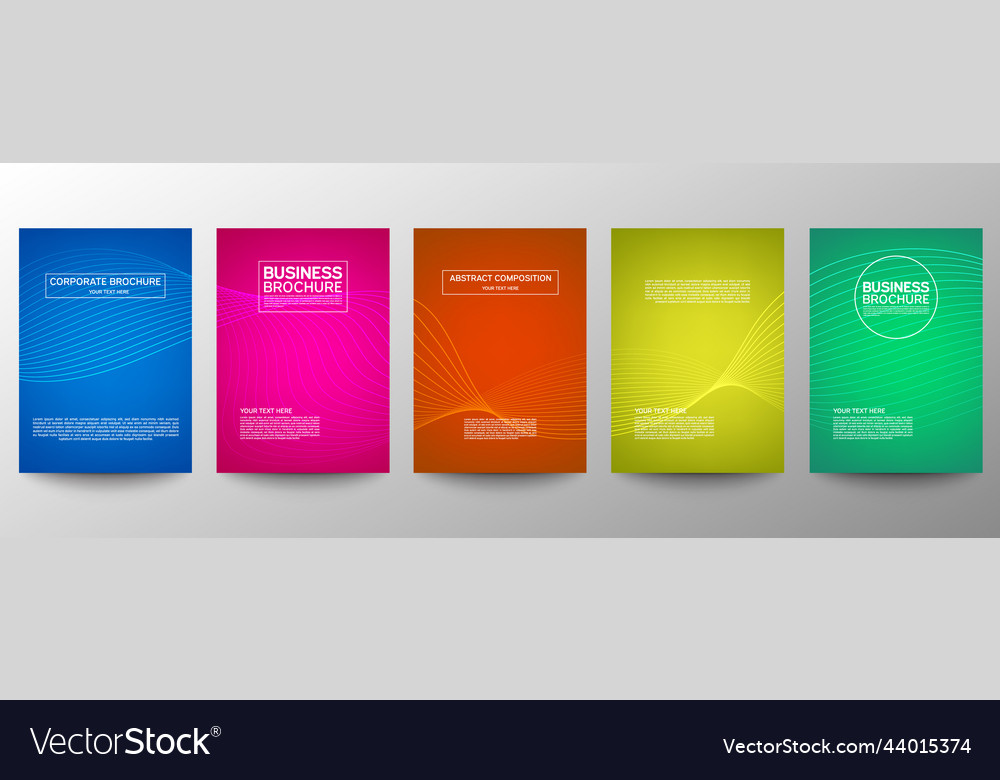 Cover geometric minimal set abstract line pattern vector image Cover geometric minimal set abstract line pattern