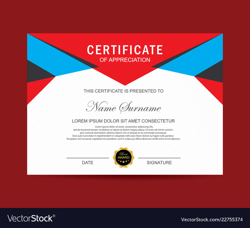 Modern certificate