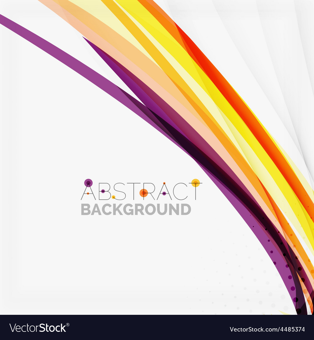 Purple and orange color lines on white Royalty Free Vector