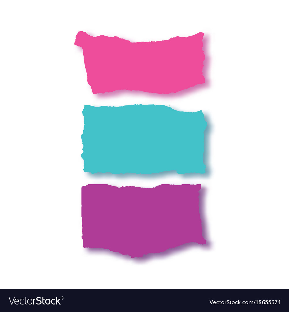 rip papercolorful banner set royalty free vector image