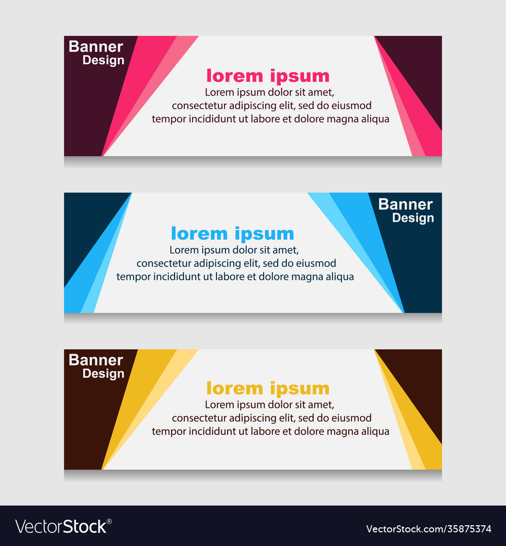 Set design print banner or web template can Vector Image