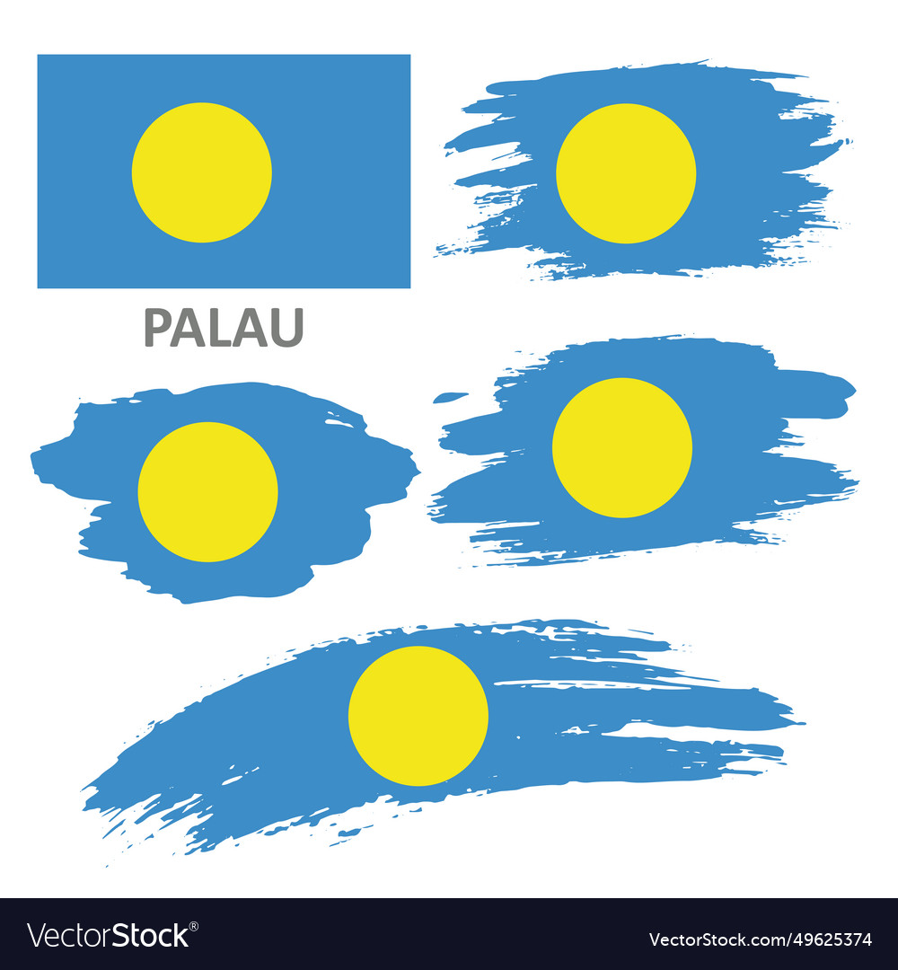 Set of flags palau