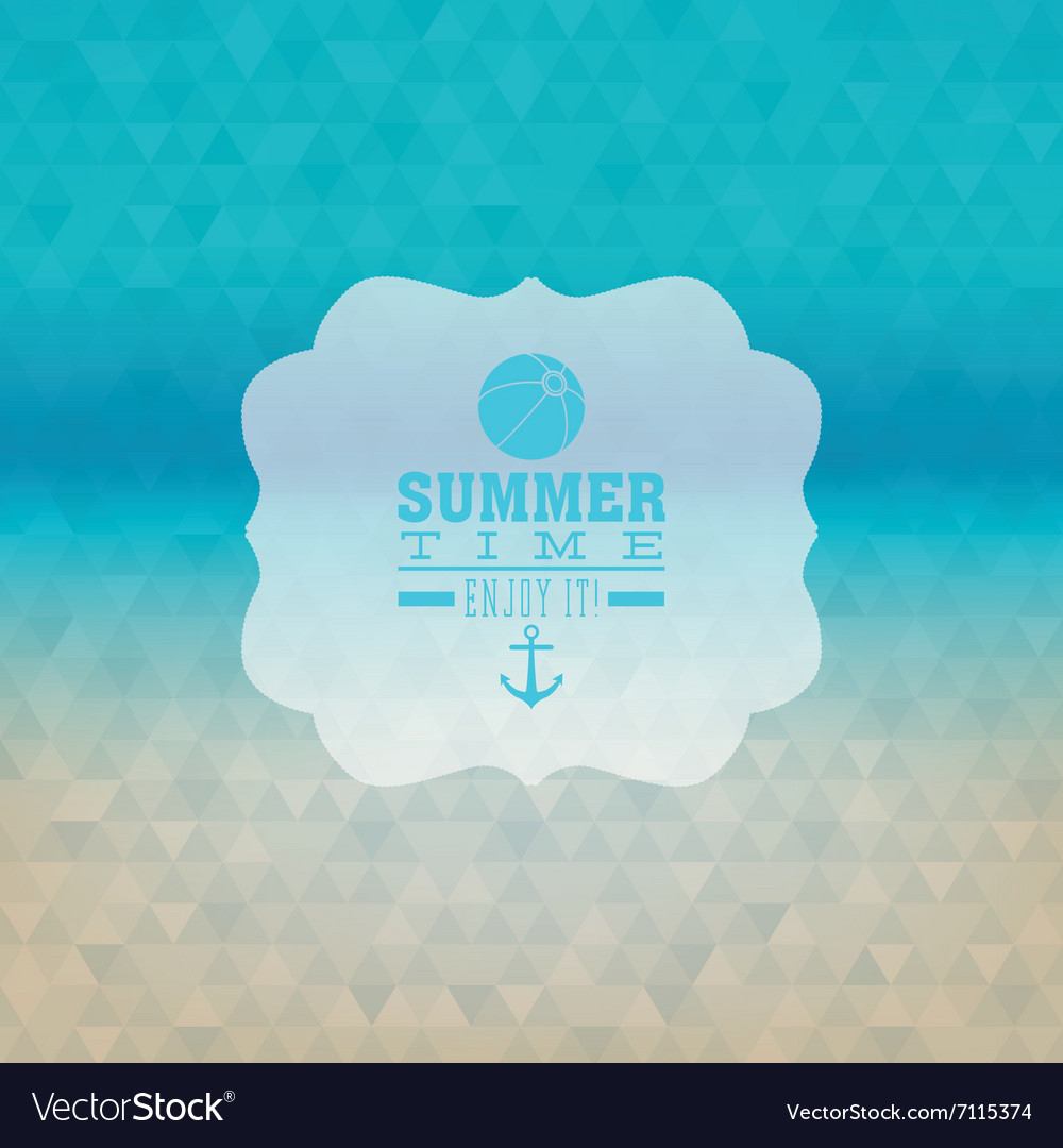 Summer vacation label