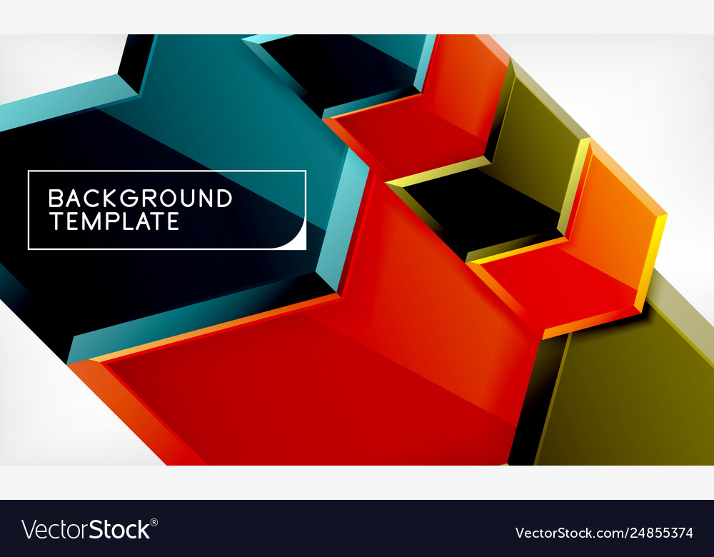 Techno arrow background template design vector image Techno arrow background template design