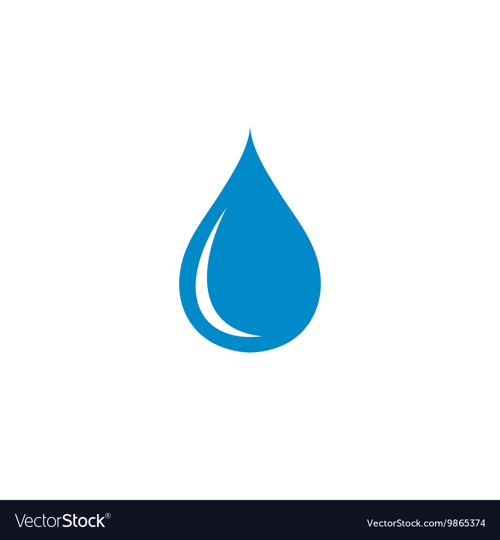 Water drop icon Royalty Free Vector Image - VectorStock