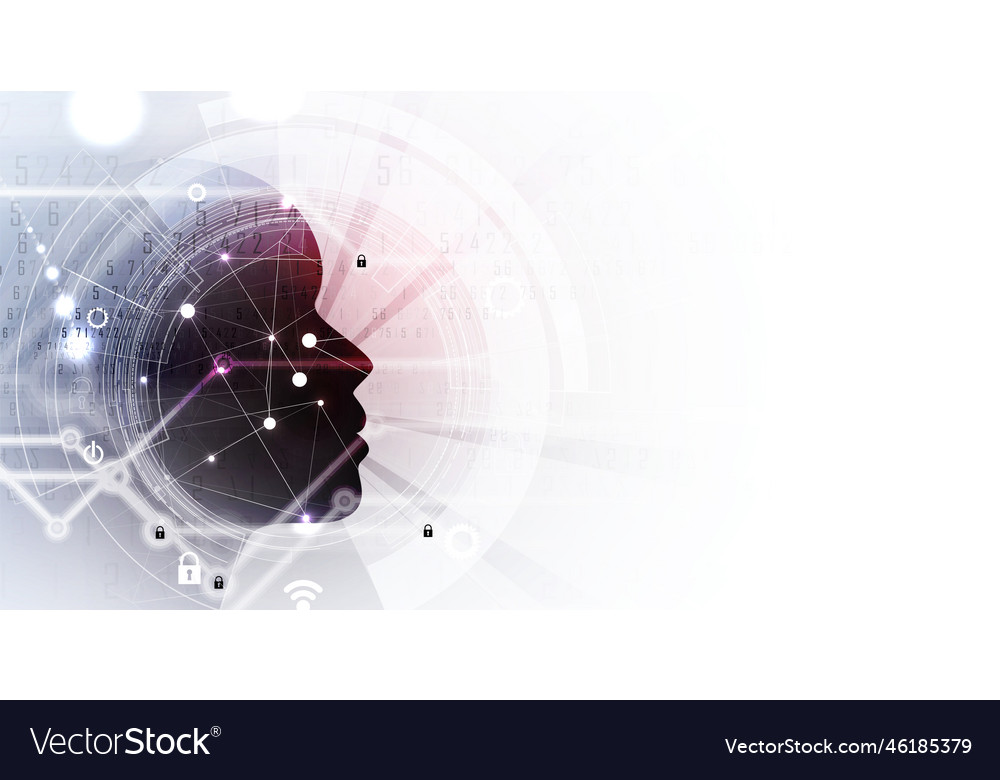 Artificial intelligence technology web background