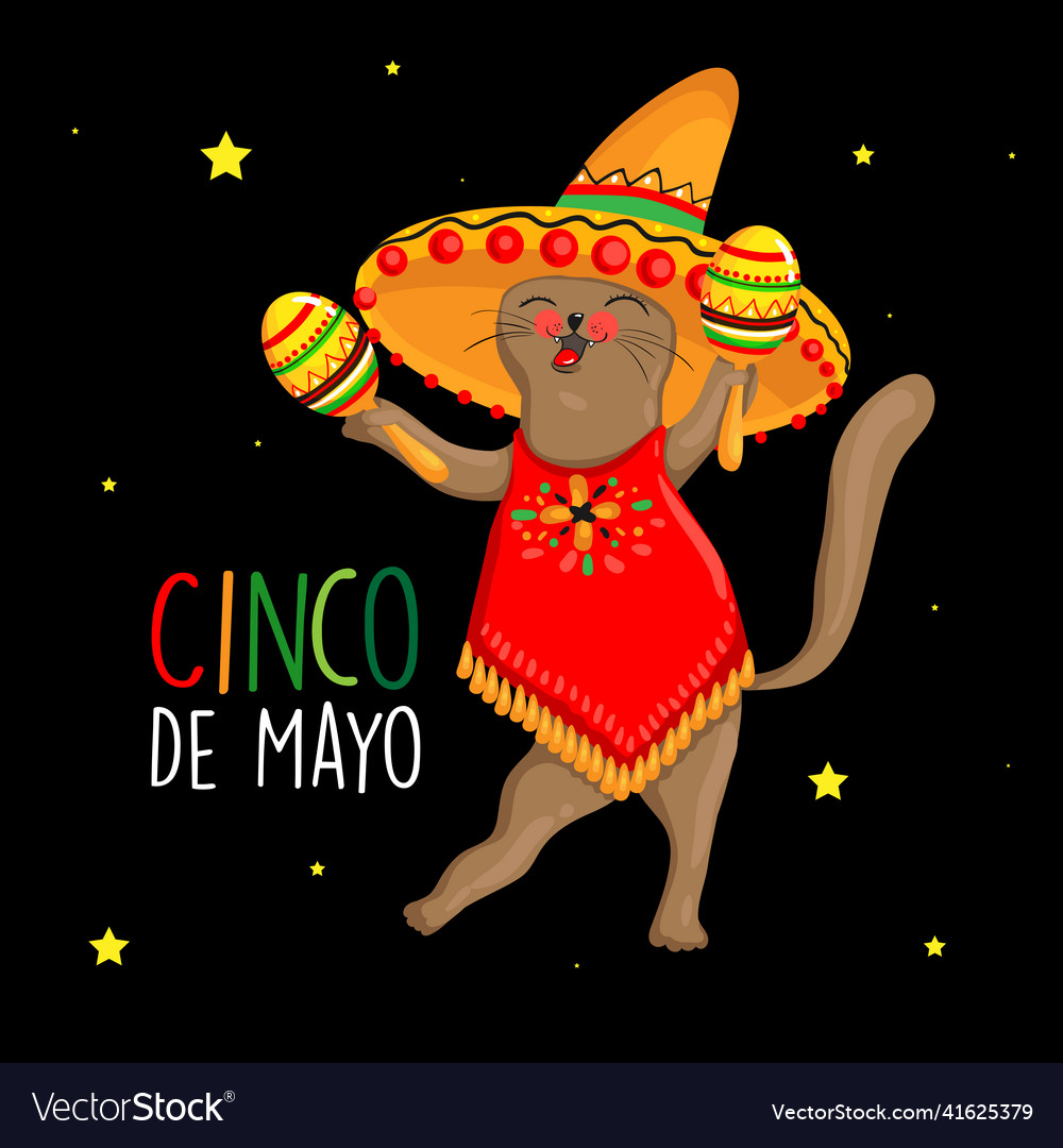 Cinco de mayo Logo Design mit Schriftzug