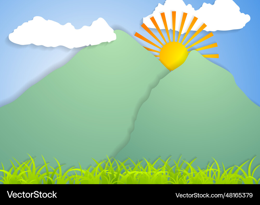 Flat landscape abstract background Royalty Free Vector Image