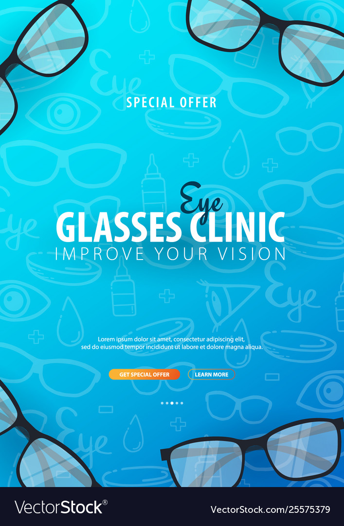 Glasses Clinic Banner - Optical Store
