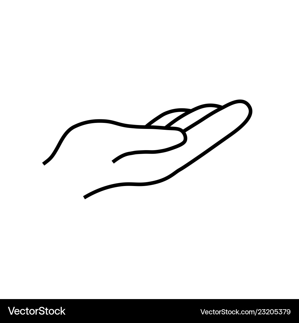 Hand icon Royalty Free Vector Image - VectorStock
