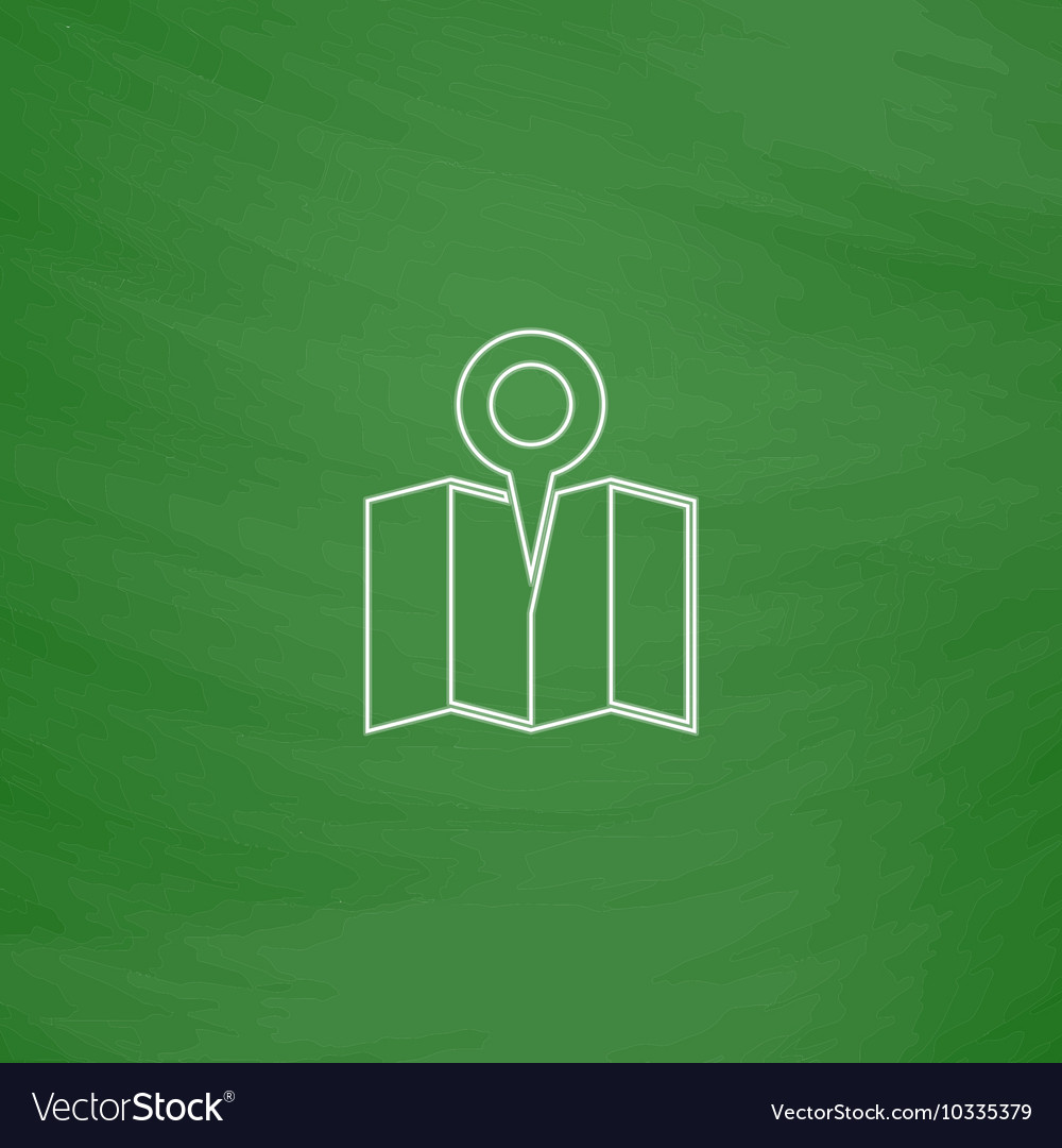 Location computer symbol Royalty Free Vector Image