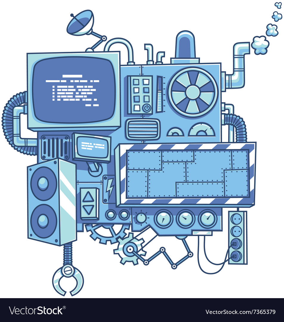 Machine 2 Royalty Free Vector Image - VectorStock
