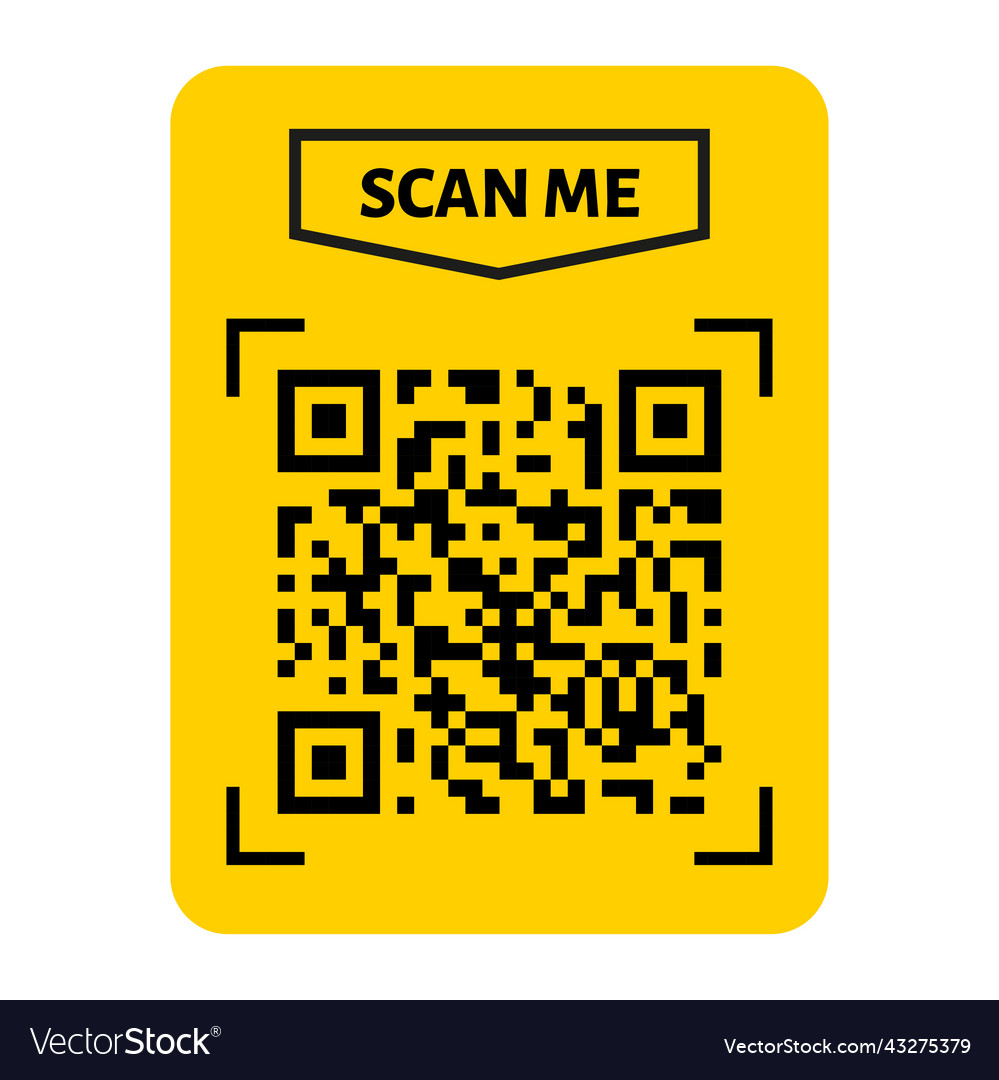 Scan me qr code design for payment text