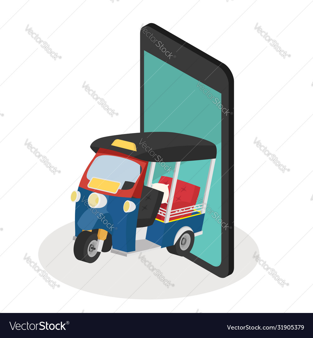 Tuk on mobile phone