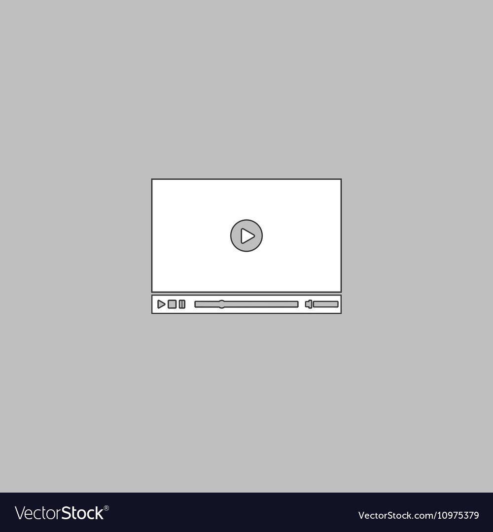 Video player computer symbol