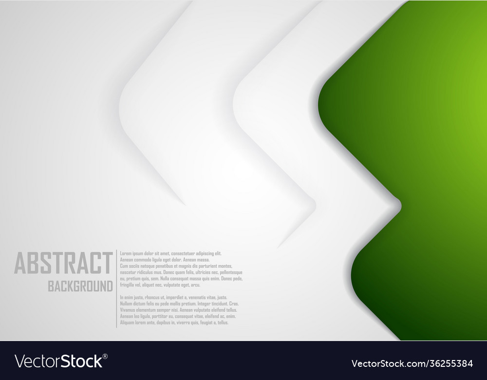Abstract background in green color curve vector image Abstract background in green color curve