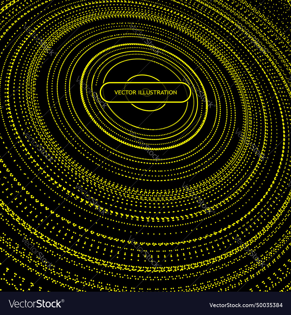 Array with particles abstract dynamic background