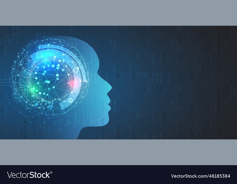 Artificial intelligence technology web background