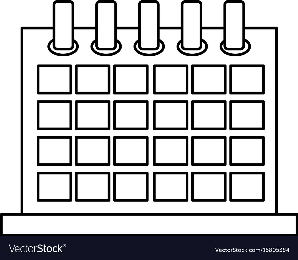 Calendar event schedule Royalty Free Vector Image