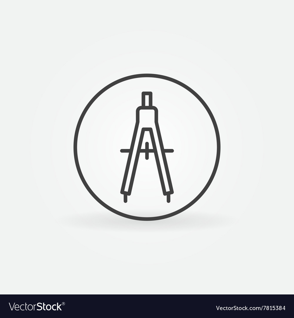 Compasses concept icon Royalty Free Vector Image